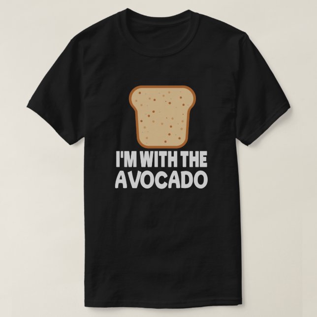 Camiseta Avocado com roupa de Dia das Bruxas de Brinde (Frente do Design)
