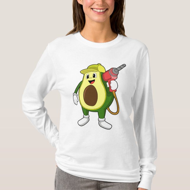 Camiseta Avocado como artesão com Drill (Frente)