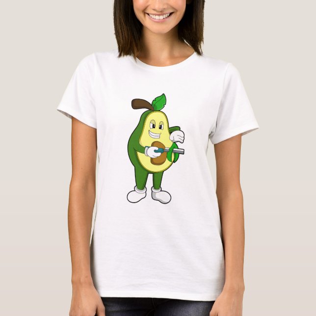 Camiseta Avocado como cabeleireiro com Razor (Frente)