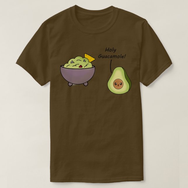 Camiseta Avocado conhece Frutas Guac Cute (Frente do Design)
