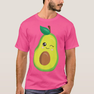 Camiseta Avocado Costume Vegan Winking Cute Avocado Girls K