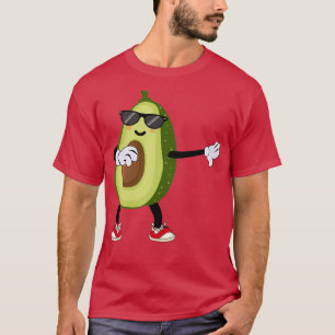 Camiseta Avocado Dabbing Dancing Sunglass Clipart