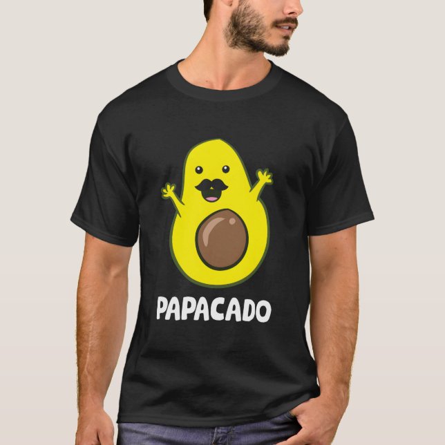 Camiseta Avocado Dad Vegan Guacamole Avocado Papacado (Frente)