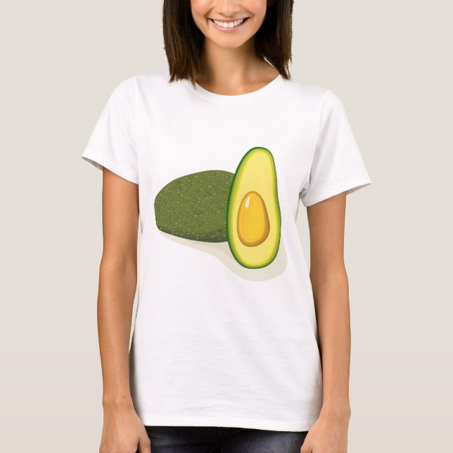 Camiseta Avocado Damas Básicas (Frente)