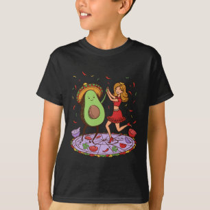 Camiseta Avocado Dançando Salsa Cinco De Mayo Mexicano Avoc