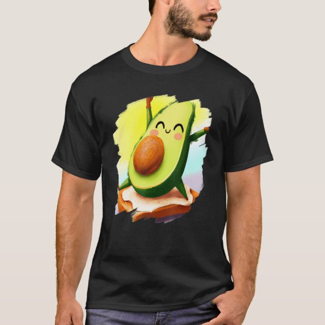 Camiseta Avocado Dancing on Toast Cute Avocado Bread Foodie (Frente)