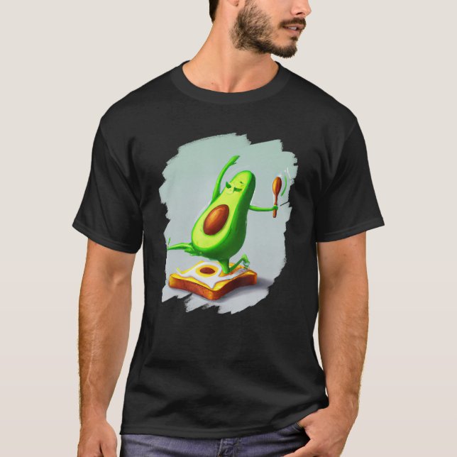 Camiseta Avocado Dancing on Toast Cute Avocado Bread Foodie (Frente)