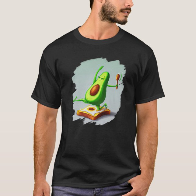 Camiseta Avocado Dancing on Toast Cute Avocado Bread Foodie (Frente)