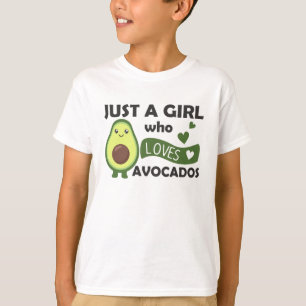 Camiseta Avocado de menina ama doce abacate