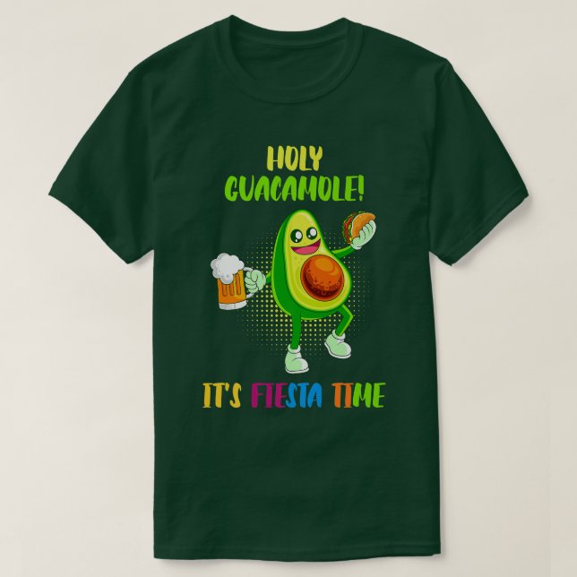 Camiseta Avocado Diz Guacamole Santa Vegan Vegetarian Mex (Frente do Design)