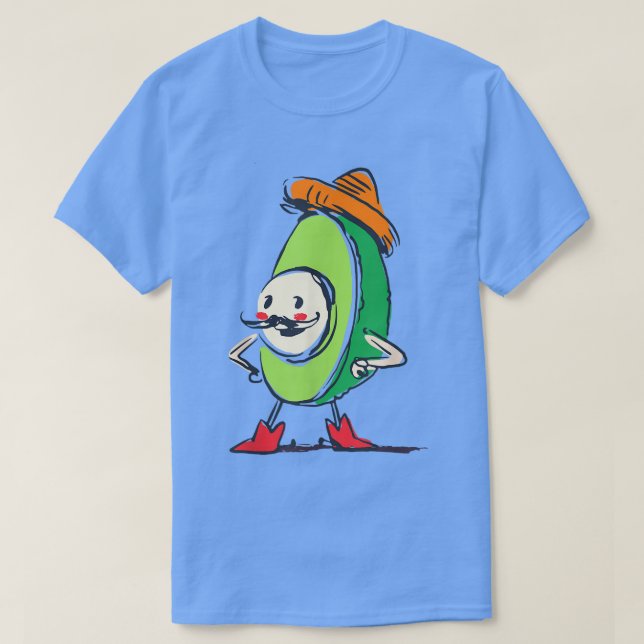 Camiseta Avocado do México (Frente do Design)