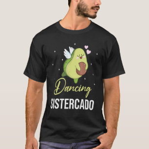Camiseta Avocado Dove Voando Feliz Dia Eu Dançando Sisterca