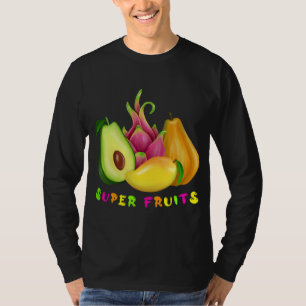 Camiseta Avocado - Dragão - Fruta - Mango - Papaya Foodie