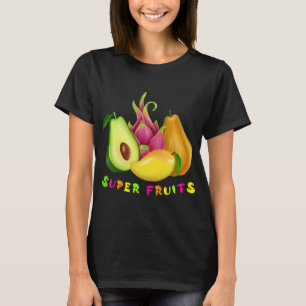Camiseta Avocado - Dragão - Fruta - Mango - Papaya Foodie