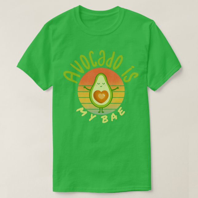 Camiseta Avocado é a minha base Avocado Gift Vegan Vegetari (Frente do Design)