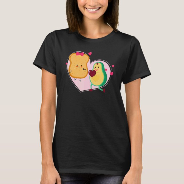 Camiseta Avocado e Comida de abacate Vegan, um brinde (Frente)