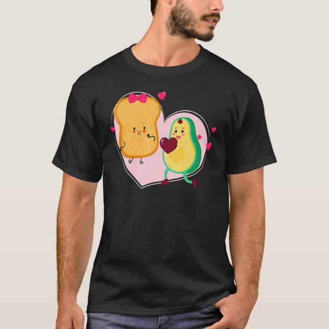 Camiseta Avocado e Comida de abacate Vegan, um brinde (Frente)