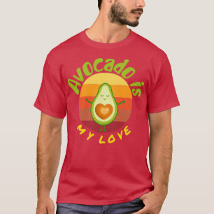 Camiseta Avocado é meu amor Avocado Gift Vegan Vegetarian V