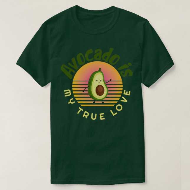 Camiseta Avocado é meu verdadeiro amor Avocado Gift Vegan V (Frente do Design)