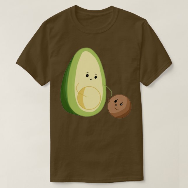 Camiseta Avocado e suas sementes (Frente do Design)