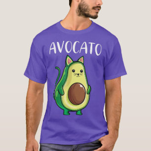 Camiseta Avocado Engraçado Gato Mulheres Avocato Vegan Vege