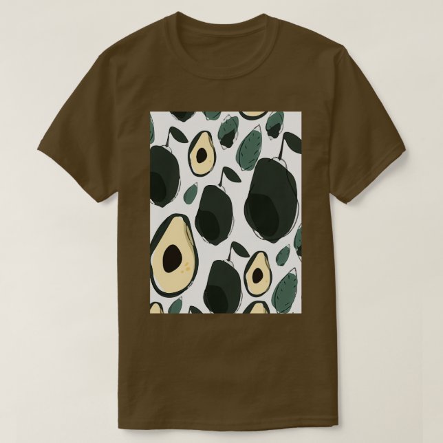 Camiseta Avocado Exótico Bela Trópica (Frente do Design)