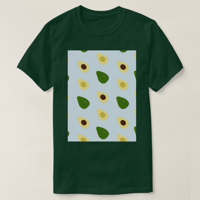 Camiseta Avocado Floral Fruta (Frente do Design)