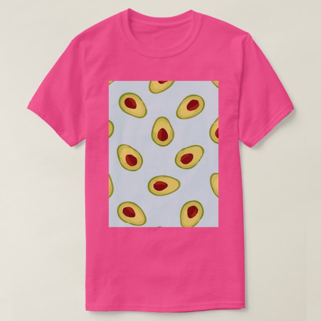 Camiseta Avocado Flores Frutas 2 (Frente do Design)