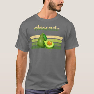 Camiseta Avocado Fresco Retro Vegan Vegetarian Plant Based