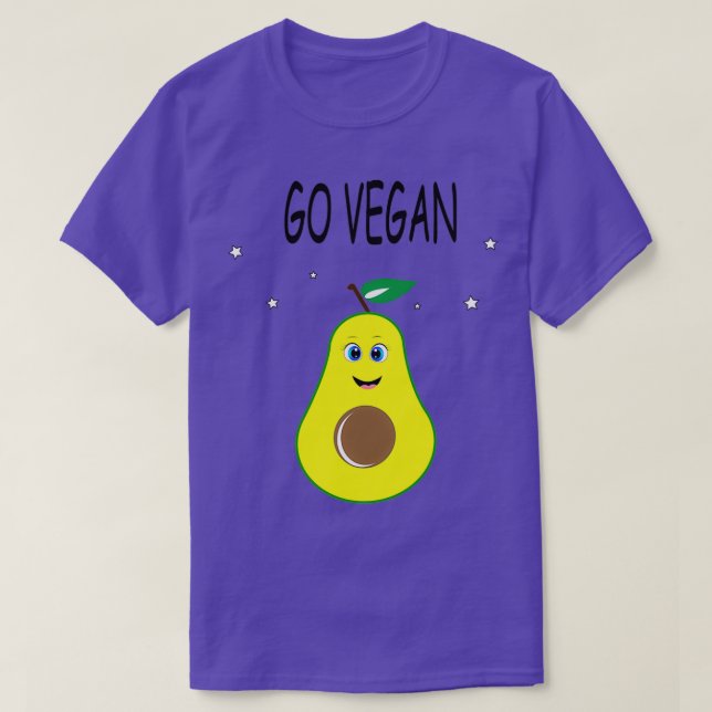 Camiseta Avocado Go Vegan (Frente do Design)