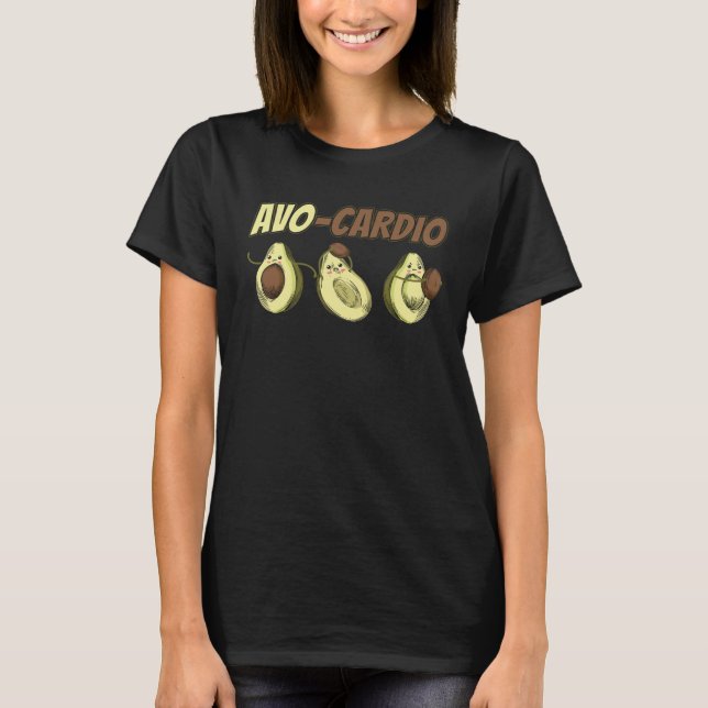 Camiseta Avocado Graphic Avo Cardio for a Avacardio Workout (Frente)