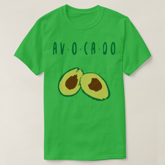 Camiseta Avocado Guacamole 2 (Frente do Design)