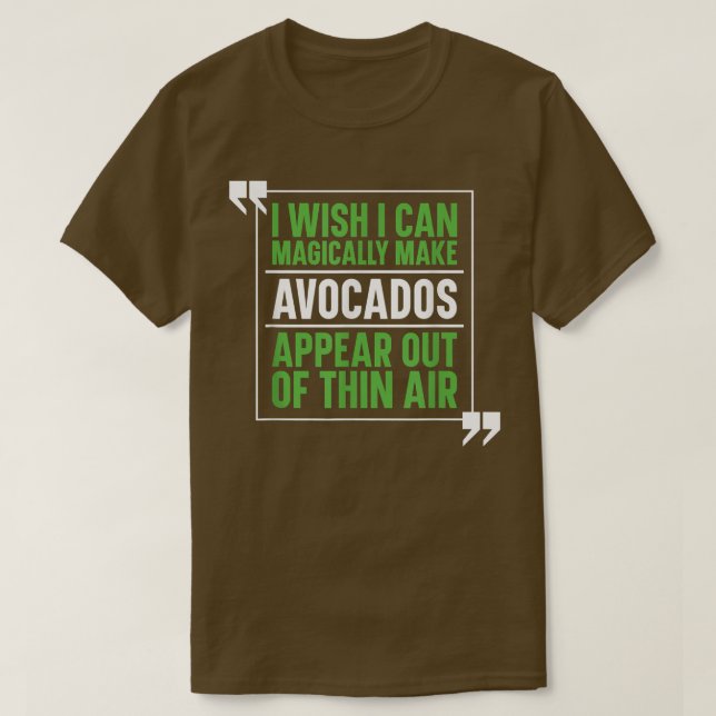 Camiseta Avocado Guacamole Costume  Magical Avocado Lover  (Frente do Design)