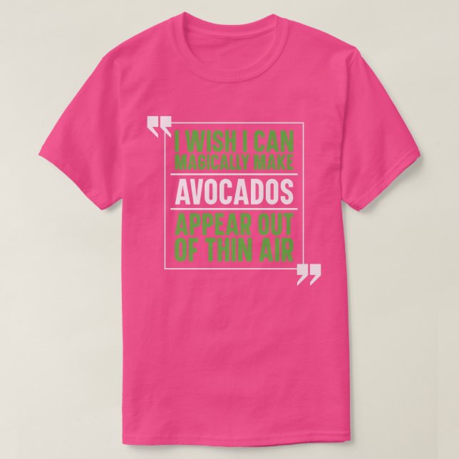 Camiseta Avocado Guacamole CostumeAmante de Avocado Mágico (Frente do Design)