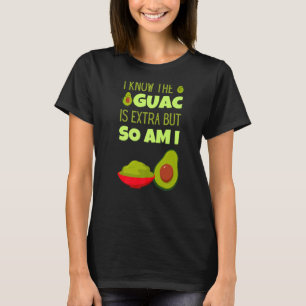 Camiseta Avocado Guacamole Mexicano Extra Guac Comida Cinco