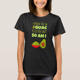 Camiseta Avocado Guacamole Mexicano Extra Guac Comida Cinco