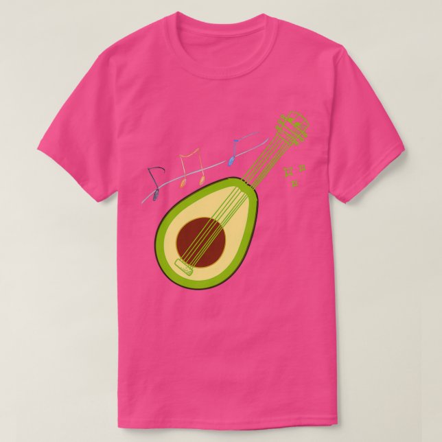 Camiseta Avocado Guitar 2 (Frente do Design)