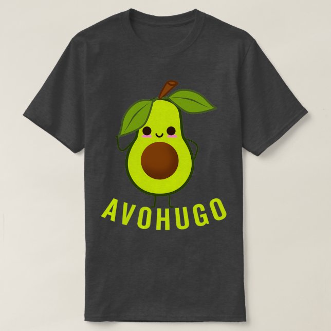 Camiseta Avocado Hugging Funny Avohugo (Frente do Design)