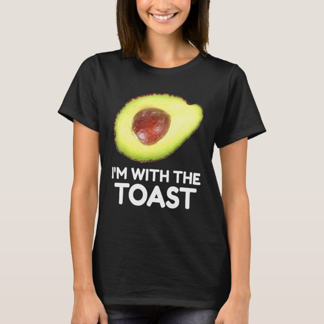 Camiseta Avocado, I'm With The Toast, Couples Halloween Cos (Frente)