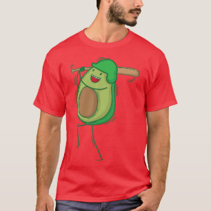 Camiseta Avocado jogando Baseball