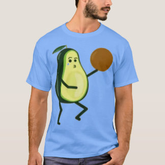 Camiseta avocado jogando bola