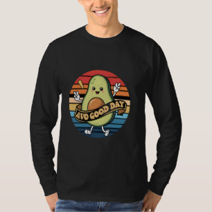 Camiseta Avocado Kids Toddler Boys Cute Avo Good Day Engraç