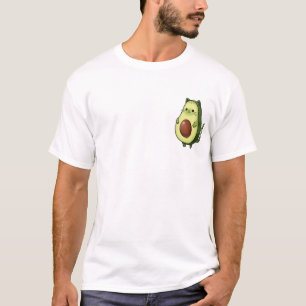 Camiseta Avocado Kitty Delight – Adorável Gatinho em Forma