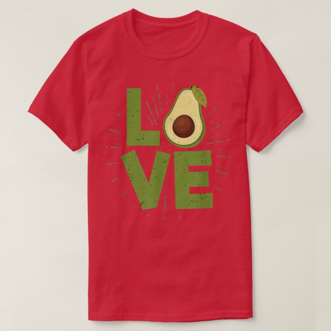 Camiseta Avocado Love Funny Comida Avocados Lover Vegan (Frente do Design)