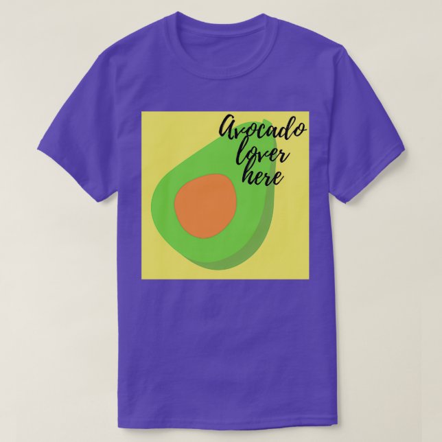 Camiseta Avocado Lover Here (Frente do Design)