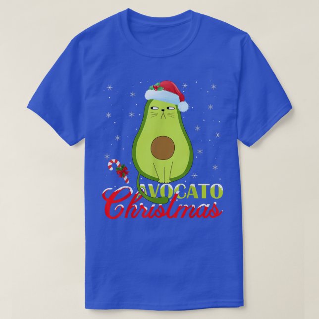 Camiseta Avocado Lover Xmas Luzes Papais noeis Avocado Cris (Frente do Design)