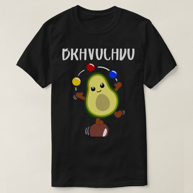 Camiseta Avocado malabarizando Frutas vegetais engraçadas (Frente do Design)