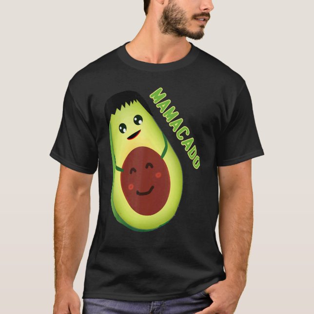 Camiseta Avocado Mama Avocado Mãe Avocado Mamacado (Frente)