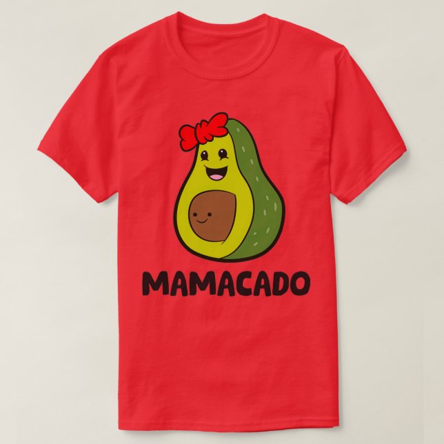 Camiseta Avocado Mama Avocado Mãe Avocado Mamacado (Frente do Design)