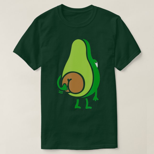 Camiseta Avocado Mas Engraçado Guacamole Vegan (Frente do Design)